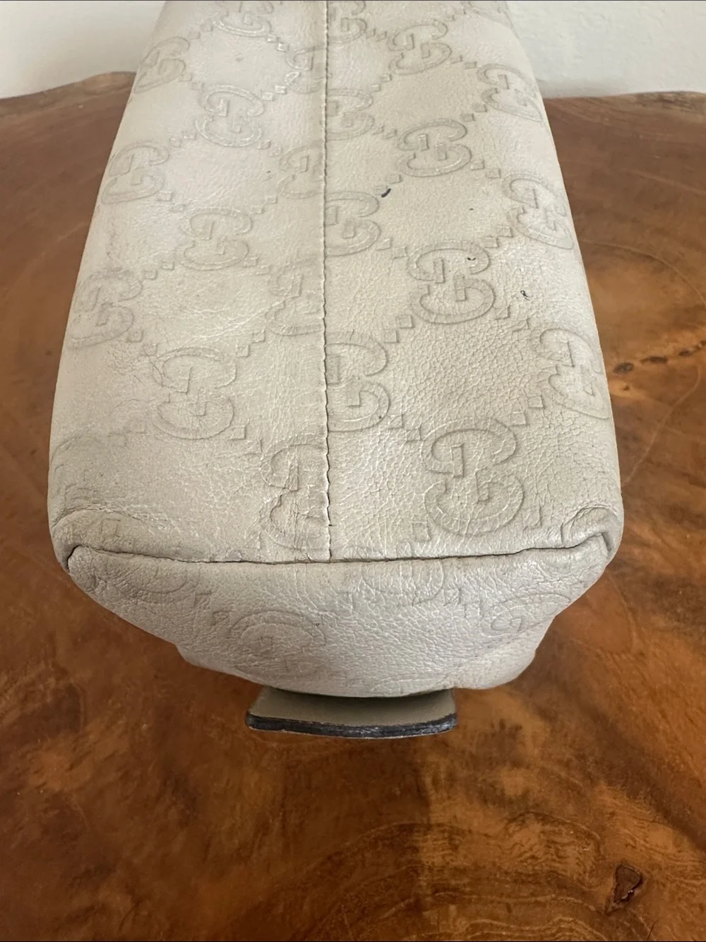 Gucci Embossed GG Leather Pouch